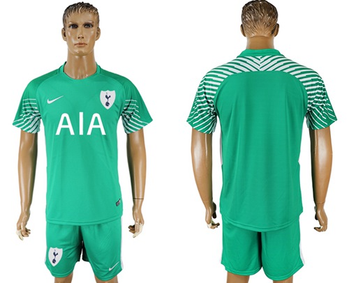 Tottenham Hotspur Blank Green Goalkeeper Soccer Club Jersey - Click Image to Close
